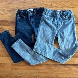 Levi’s Girls high rise super skinny Blue Denim Jeans Set size 8/9yrs